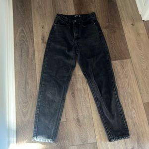 Princess Polly black straight leg jeans